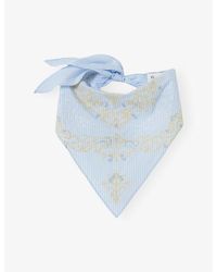 Claudie Pierlot - Striped Embroidered Cotton Bandana - Lyst