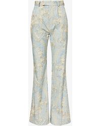 Vivienne Westwood - Ray High-rise Regular-fit Straight-leg Cotton Trousers - Lyst