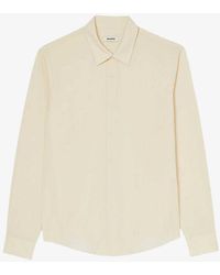 Sandro - Relaxed-fit Pleated Woven Shirt X - Lyst
