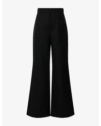 Odd Muse - Flared Metallic-Tweed Trousers - Lyst