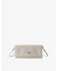 Prada - Logo-Embellished Leather Wallet - Lyst