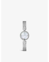 Boucheron - Wa015704 Serpent Bohème Stainless-Steel, 0.6Ct Diamond And Mother-Of-Pearl Watch - Lyst