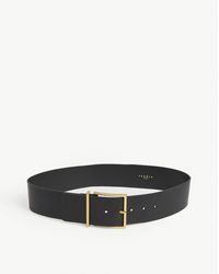 Sandro Cameron Leather Belt - Black
