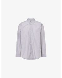 Studio Nicholson - Pinstripe Oversized Cotton Shirt - Lyst