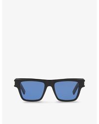 Saint Laurent - Sl469 Rectangle-frame Acetate Sunglasses - Lyst