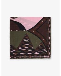PUCCI - Dune-Print Wool And Silk Pashmina Scarf - Lyst