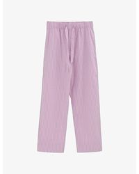 Tekla - Patch-Pocket Cotton Poplin Pyjama Shirt - Lyst