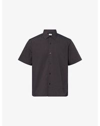 Percival - Rowan Seersucker Boxy Cotton-Blend Shirt - Lyst