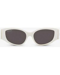 Balenciaga - Bb0258s Cat-eye Acetate Sunglasses - Lyst
