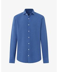 Hackett - Textured Tailored-Fit Cotton Shirt - Lyst