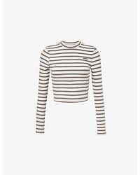 Sisters & Seekers - Wilbur Striped Stretch-Woven Top - Lyst