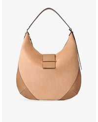 Jimmy Choo - Bar Hobo Medium Suede Shoulder Bag - Lyst