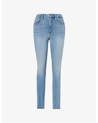 GOOD AMERICAN - Good Legs Skinny-Leg Mid-Rise Cropped Stretch-Denim Jeans - Lyst