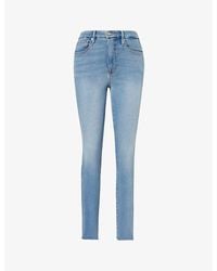 GOOD AMERICAN - Good Legs Skinny-Leg Mid-Rise Cropped Stretch-Denim Jeans - Lyst