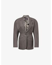 Mugler - Hourglass Tailored Wool Blazer - Lyst