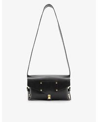 AllSaints - Miro Stud-embellished Leather Shoulder Bag - Lyst