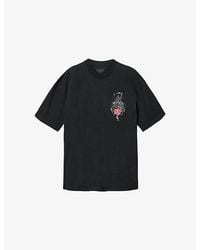 AllSaints - Scimitar Graphic-Print Cotton T-Shirt - Lyst