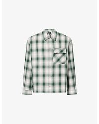 Represent - Check Waffle Cotton-Flannel Shirt - Lyst