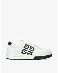 Givenchy - G4 Brand-embellished Leather Low-top Trainers - Lyst