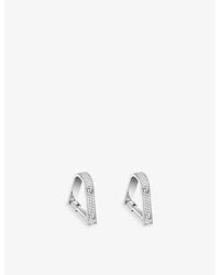Cartier - Love 18Ct And Brilliant-Cut Diamond Cufflinks - Lyst