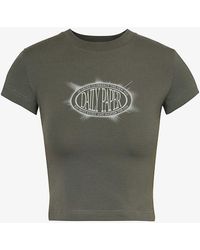 Daily Paper - Glow Logo-pattern Stretch-cotton T-shirt - Lyst