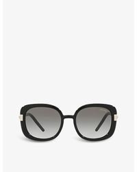 Prada - Pr 04ws 53 Rectangular-frame Acetate Sunglasses - Lyst