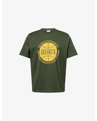 Les Deux - Ben Basketball Cotton-Jersey T-Shirt - Lyst