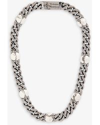 Vivienne Westwood - Elettra Stud-embellished Brass Necklace - Lyst