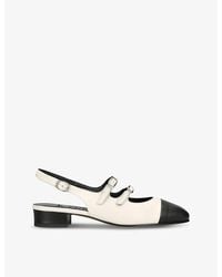 CAREL PARIS - Abricot Two-toned Patent-leather Pumps - Lyst