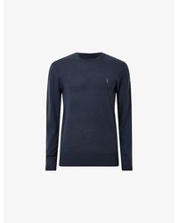 AllSaints - Mode Merino Marl-Pattern Wool Crew Jumper - Lyst