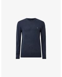 AllSaints - Mode Merino Marl-Pattern Wool Crew Jumper - Lyst