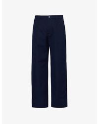 Gucci - Regular-Fit Monogram-Pattern Cotton-Canvas Trousers - Lyst