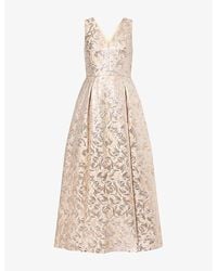Huishan Zhang - Omaya Floral-Jacquard Woven Maxi Dress - Lyst