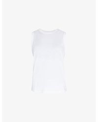 Sweaty Betty - Essential Sleeveless Cotton-Jersey Vest Top - Lyst