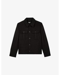 The Kooples - Chest-Pocket Wool-Blend Jacket - Lyst