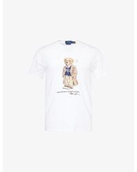 Polo Ralph Lauren - Polo Bear Graphic-Print Cotton-Jersey T-Shirt - Lyst