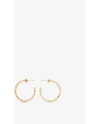 Maje - Crystal-embellished Brass Hoop Earrings - Lyst
