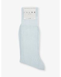 FALKE - No. 13 Logo-print Cotton Blend Knitted Socks - Lyst