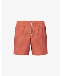 Derek Rose - London Roundabout Printed Swim Shorts - Lyst