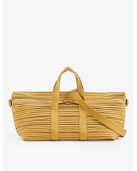 Pleats Please Issey Miyake - Pleated Woven Top-handle Bag - Lyst