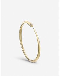 Shaun Leane - Tusk Sabre Gold-plated Vermeil Silver And Diamond Bangle - Lyst