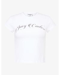 Juicy Couture - Script Diamanté-Logo Jersey Baby T-Shirt - Lyst