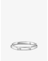 Messika - Moderniste Medium Brushed 18Ct- And 0.05Ct Diamond Bracelet - Lyst
