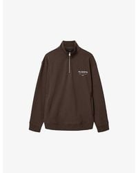 AllSaints - Underground Logo-Print Cotton Sweatshirt - Lyst