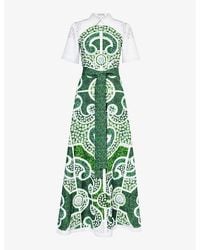 Mary Katrantzou - Como Floral-print Cotton Maxi Dress - Lyst