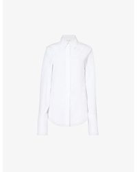 Sportmax - Cobea Regular-fit Cotton-poplin Shirt - Lyst