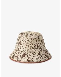 Polo Ralph Lauren - Cow-Print Calf-Hair Leather Bucket Hat - Lyst