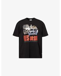Les Deux - Cole Rally Cotton-Jersey T-Shirt - Lyst