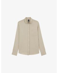 BOSS - Regular-Fit Long-Sleeve Cotton Shirt - Lyst
