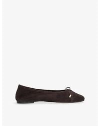 Dune - Haliah Suede Ballerina Shoes - Lyst